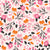 tossed floral / pink halloween Image