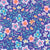 Cheerful flowers, blue pink flowers, pretty multicolor flowers Image