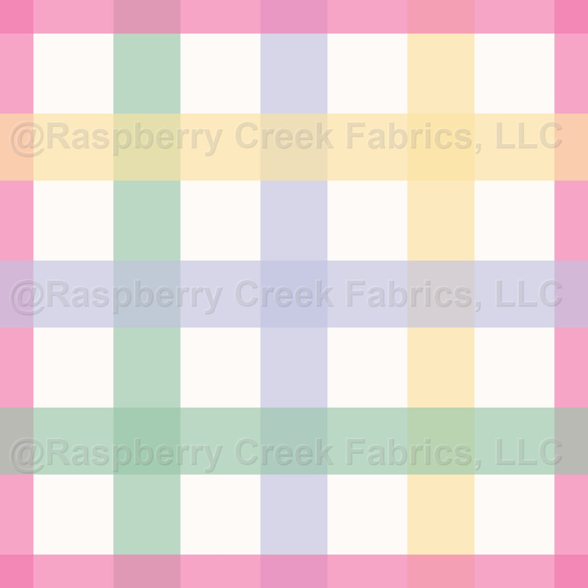 Spring Plaid , Raspberry Creek Fabrics, watermarked