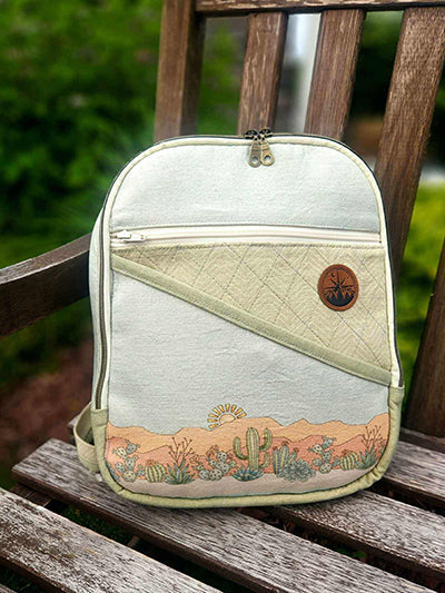 A Canvas Backpack with Maggie