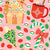 Hero pattern candy cane lane collection in soft pink background by noonmaz Image