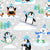 Cute Penguin Polar Bear Winter Sports Light Gray Image