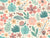 Tropical Botanicals & Coastal Creatures Muted on Beige 12in Scale | Tropical Bliss Collection Image