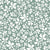 ditsy floral silhouettes on granite green Image