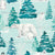 Watercolor Winter Forest Arctic Animals Image