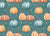 Candy Corn Harvest Pumpkins Teal Image