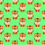 Cute Cartoon Baby Tiger on Green Image