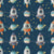 Space Boy - Rockets, Planets and Stars on Navy Blue Image