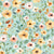 Sunrise Loose Floral on Aqua Image