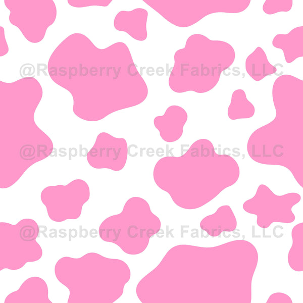 Pink Cow Print - Raspberry Creek Fabrics