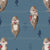 I Otter Love You - Otters, Fish and Hearts - Slate Blue Image