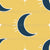 Space Boy - Crescent Moons & Stars on Yellow Image