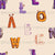 Monster Letters Spelling Halloween Cream Image