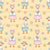 Sweet Spring Goose Easter Floral Spring Ducks in Pale Yellow Image