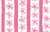 Hand Drawn Flowers Stripes White, Dark Pink and Light Pink Image