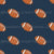 Footballs on Navy Image