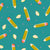 Bright Yellow and Red Pencils Shavings Stationery Triangle Teal Green Image