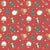 Christmas Gingerbread Cookies Toss on Red Image