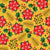 Christmas Poinsettias and Retro Yellow Festive Holiday Botanicals Image