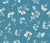 Butterweed Wildflowers Cream on Antique Blue Image