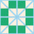 Geometric Snowflake Green & Blue Image