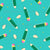 Bright Green and Pink Pencils Shavings Stationery Triangles Teal Blue Image