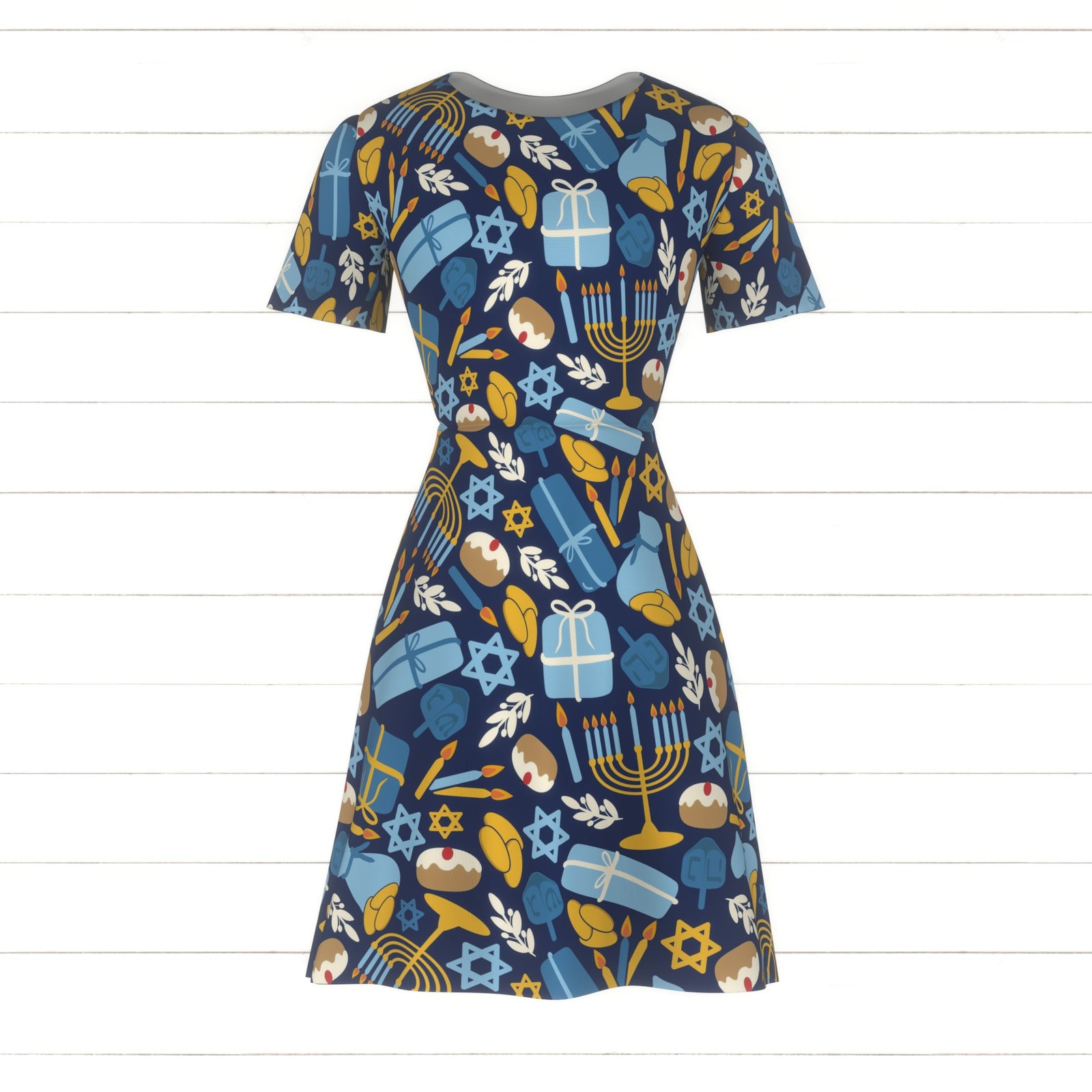 Hanukkah party / dark blue