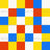 Funfair checkerboard - colorful checks in blue, red, yellow and white Image