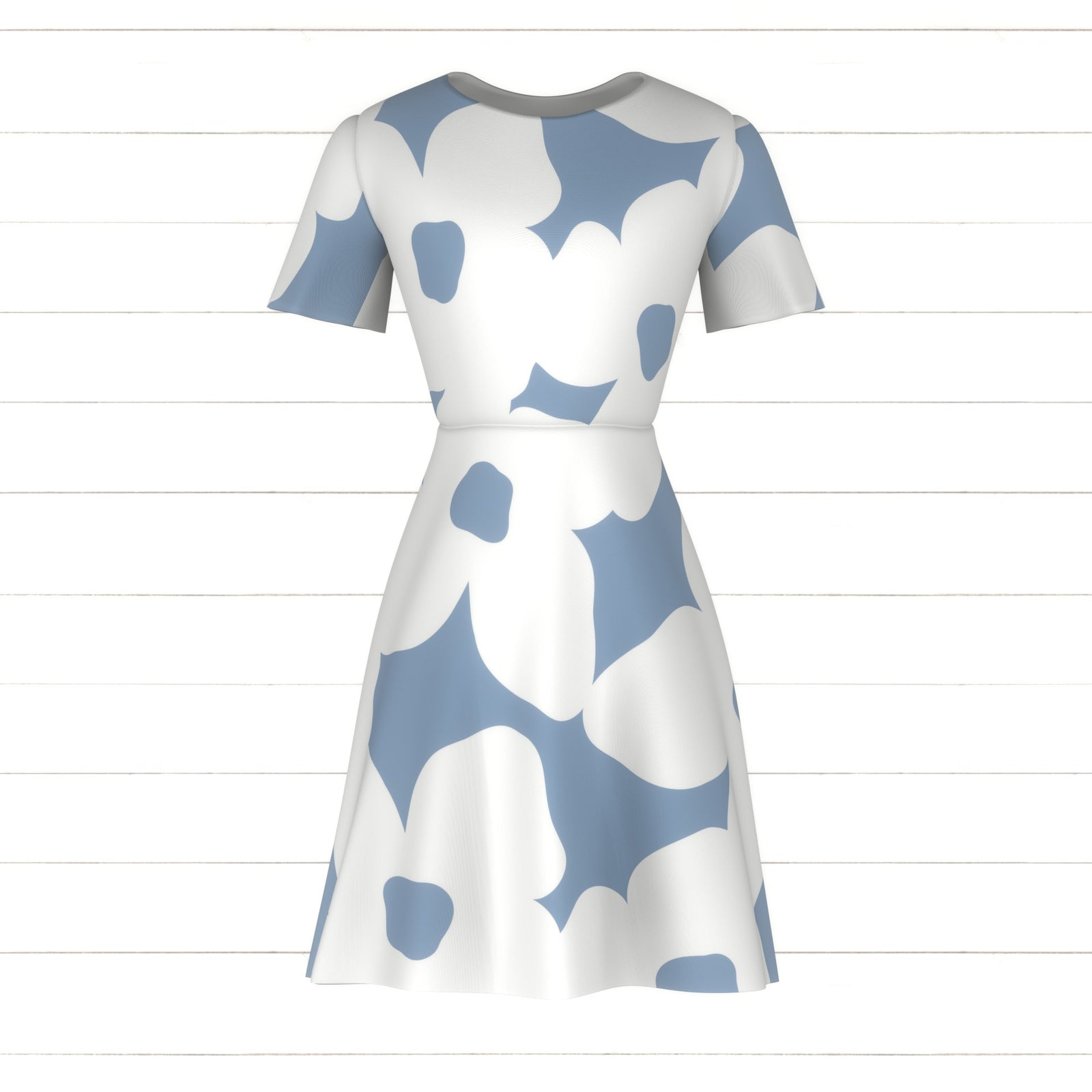 Selby (L) - White and Gray Blue Botanical Floral by Betty Louise Studio