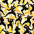 Back to school ninjas with pencils yellow Image