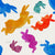 Hip Hop Easter Watercolor Bunnies Image