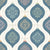 Pastel Rainbow Navy and Cream Vintage Christmas Ornaments Ogee Dots Image