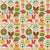Classic Christmas Symbol Gingerbread Cookies on Cream Image