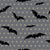 Halloween Bats with Tiny Stars in Gray with Yellow Stars Image
