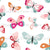 Colorful Valentine Heart Butterflies Image