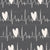 Heartbeat in Charcoal Gray - Solemates Collection - Valentine's Day - Heart rate with Hearts Image