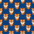 Cute Cartoon Baby Tiger on Dark Blue Wallpaper Image