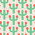 Cute Cactus With Groovy Retro Flowers Image