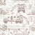 Construction Truck Blueprint by MirabellePrint / Rust on Off-White Background Image