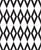 Simply Black and White Harlequin Diamonds Black on White Image