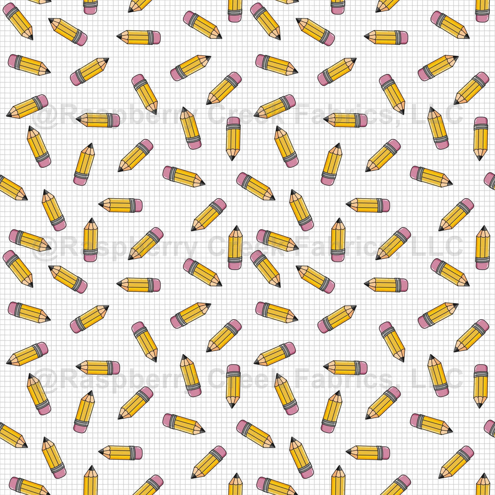 Nostalgic Back-To-School Yellow Pencil Scatter