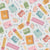 Colorful Pastels and Light Gray Back to School Classroom Stationery Image