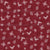 White Birds Butterfly Floral Cranberry Wine Ditsy: Bandanna Print Collection Image