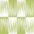 Joyous Jungle Collection-Leaf Block-Retro Rainbow Palette-Leafy green spikes in a altered checkerboard block grid Image