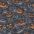 Jack-o'-lanterns scattered in charcoal gray. Image