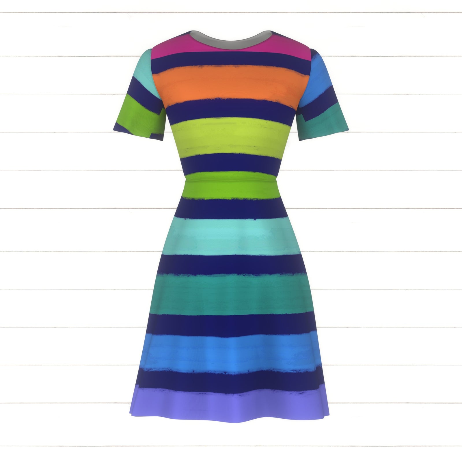 Navy, aqua, turquoise, pink, purple, bright green, orange, kids, women, girls, summer, hand drawn, bold, bright, swim, stripes