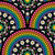 Maximalist Rainbow Daisy Dot The Difference Mandala Art Deco Scallop Image