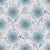 Romantic blue floral boho pattern Image