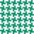 Houndstooth pattern, Green and White Image