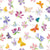 flower and butterfly magic - delicate watercolor flower - whimsical floral Image